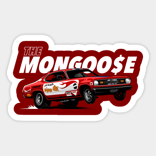 The Mongoose Duster Sticker by pujartwork